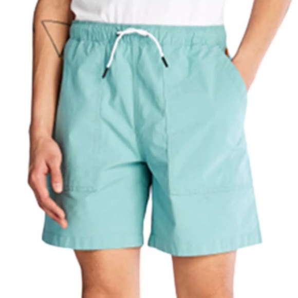 NWT timberland Mens progressive utility casual shorts mineral light blue XL - Picture 1 of 7